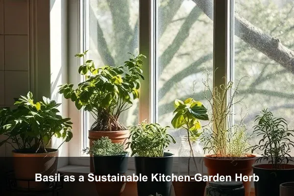 Basil as a Sustainable Kitchen-Garden Herb