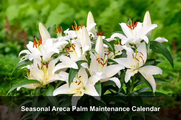 Seasonal Areca Palm Maintenance Calendar