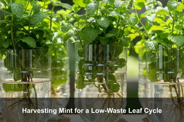 Harvesting Mint for a Low-Waste Leaf Cycle