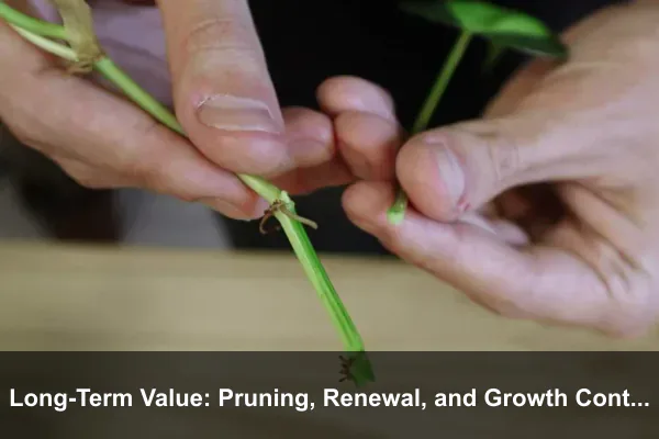 Long-Term Value: Pruning, Renewal, and Growth Control