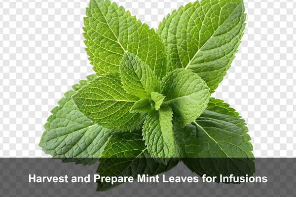 Harvest and Prepare Mint Leaves for Infusions