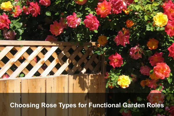 Choosing Rose Types for Functional Garden Roles