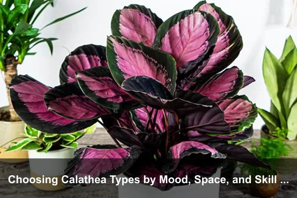 Choosing Calathea Types by Mood, Space, and Skill Level