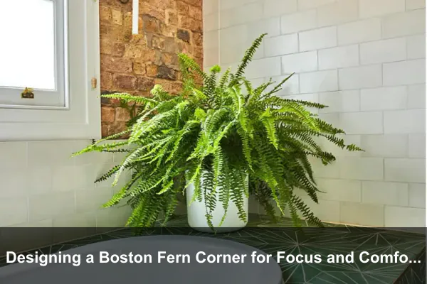Designing a Boston Fern Corner for Focus and Comfort