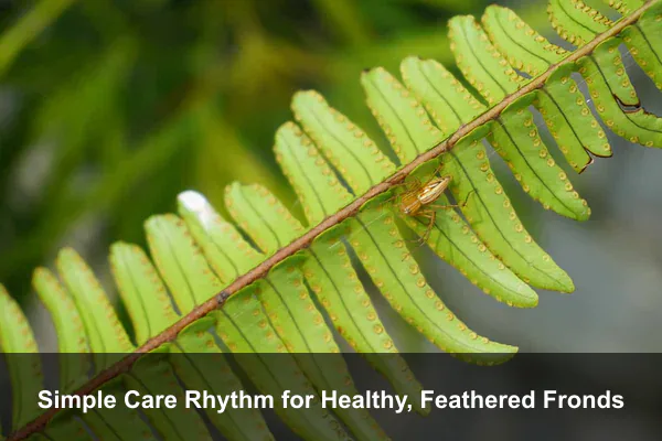 Simple Care Rhythm for Healthy, Feathered Fronds
