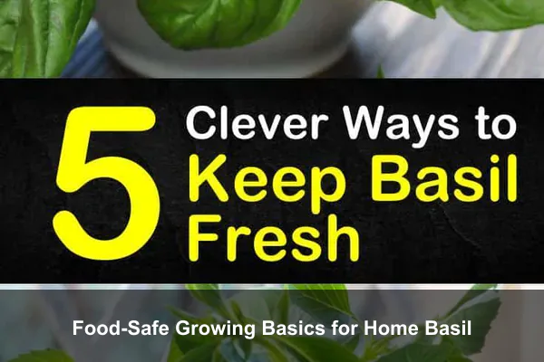 Food-Safe Growing Basics for Home Basil