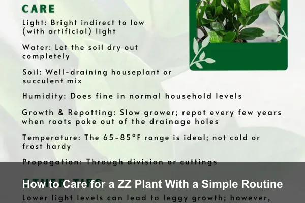 How to Care for a ZZ Plant With a Simple Routine