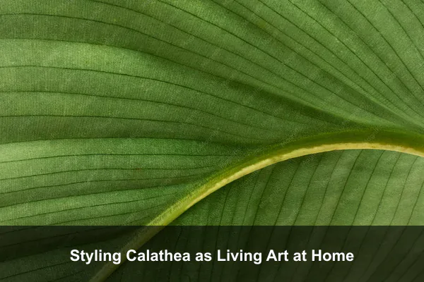 Styling Calathea as Living Art at Home