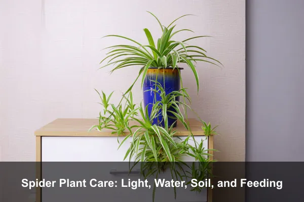 Spider Plant Care: Light, Water, Soil, and Feeding