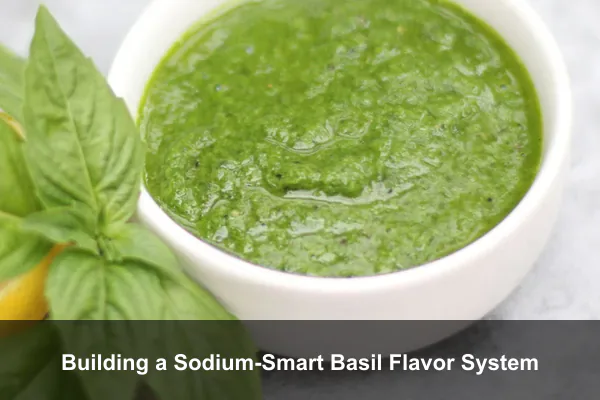 Building a Sodium-Smart Basil Flavor System