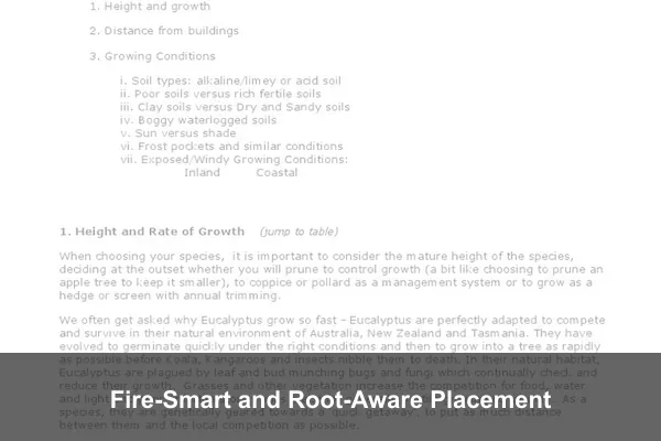 Fire-Smart and Root-Aware Placement
