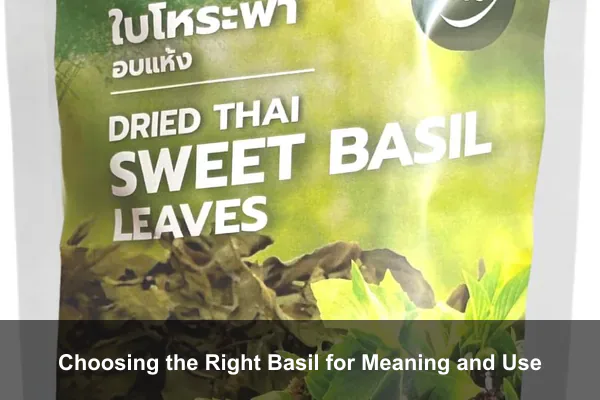 Choosing the Right Basil for Meaning and Use