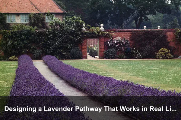 Designing a Lavender Pathway That Works in Real Life