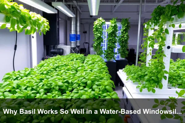 Why Basil Works So Well in a Water-Based Windowsill System
