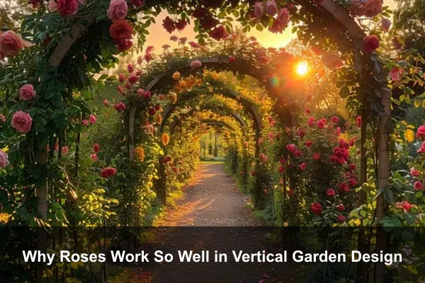 Why Roses Work So Well in Vertical Garden Design